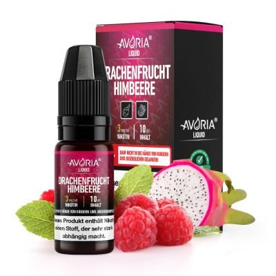 Avoria - Drachenfrucht - Himbeere Liquid 10ml - Dampf - Affe