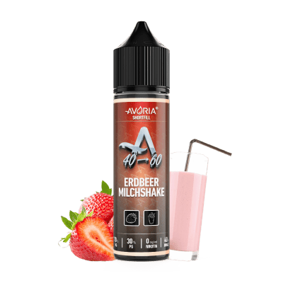 Avoria - Erdbeer - Milchshake Shortfill Liquid 40ml - Dampf - Affe