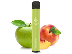 ELFBAR 600 - "Apple Peach" (Apfel, Pfirsich) - E - Shisha - ohne Nikotin - 600 Züge - Dampf - Affe