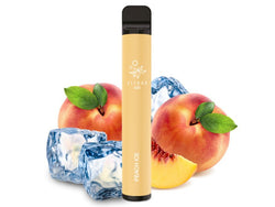 ELFBAR 600 - "Peach Ice" (Pfirsich, Eis) - E - Shisha - ohne Nikotin - 600 Züge - Dampf - Affe