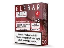 ELFBAR ELFA Prefilled Pod - Blackberry Ice (Brombeere, Eis) - 20mg - 2er Set - Dampf - Affe