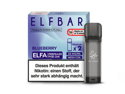 ELFBAR ELFA Prefilled Pod - Blueberry (Blaubeeren) - 20mg - 2er Set - Dampf - Affe