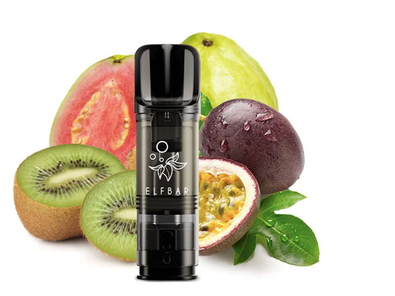 ELFBAR ELFA Prefilled Pod - Kiwi Passionfruit Guava (Kiwi, Passionsfrucht, Guave) - 0mg - 2er Set - Dampf - Affe