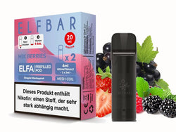 ELFBAR ELFA Prefilled Pod - Mix Berries (Beerenmix) - 20mg - 2er Set - Dampf - Affe