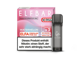 ELFBAR ELFA Prefilled Pod - Watermelon (Saftige süße Wassermelone) - 20mg - 2er Set - Dampf - Affe