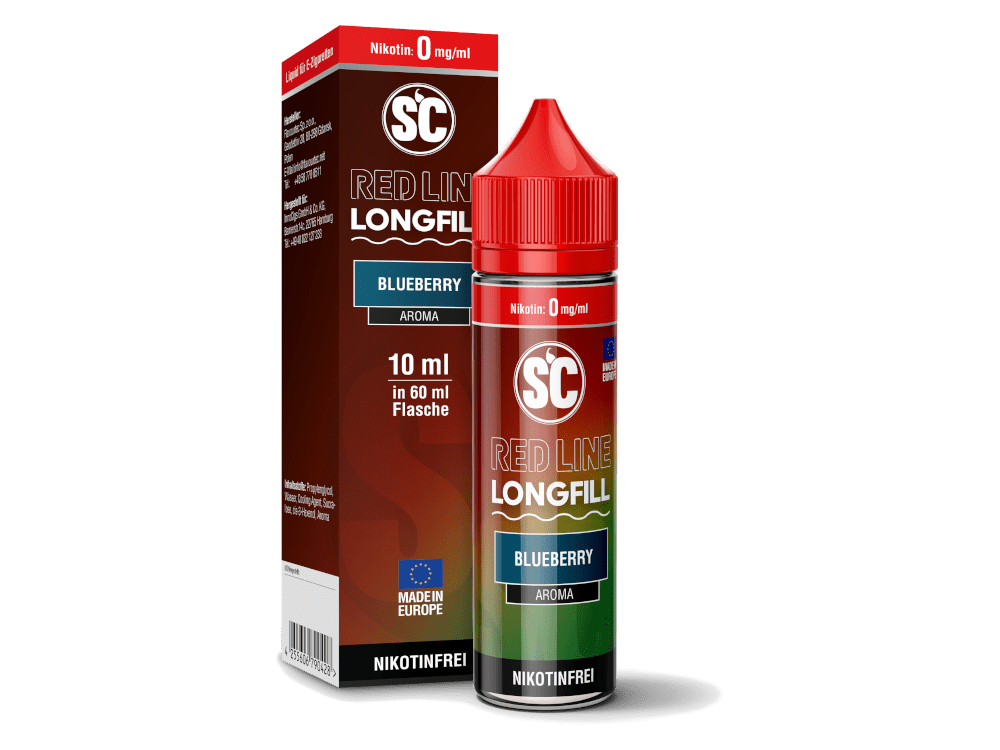 SC Red Line - Blueberry - Longfill Liquid 10ml - Dampf - Affe