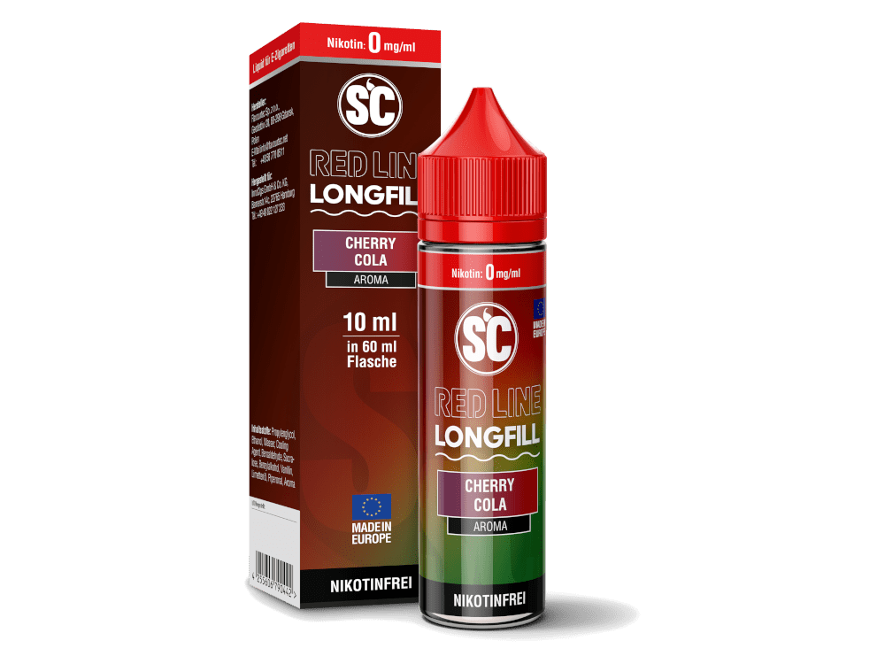 SC Red Line - Cherry - Cola - Longfill Liquid 10ml - Dampf - Affe