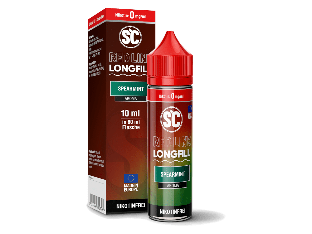 SC Red Line - Spearmint - Longfill Liquid 10ml - Dampf - Affe